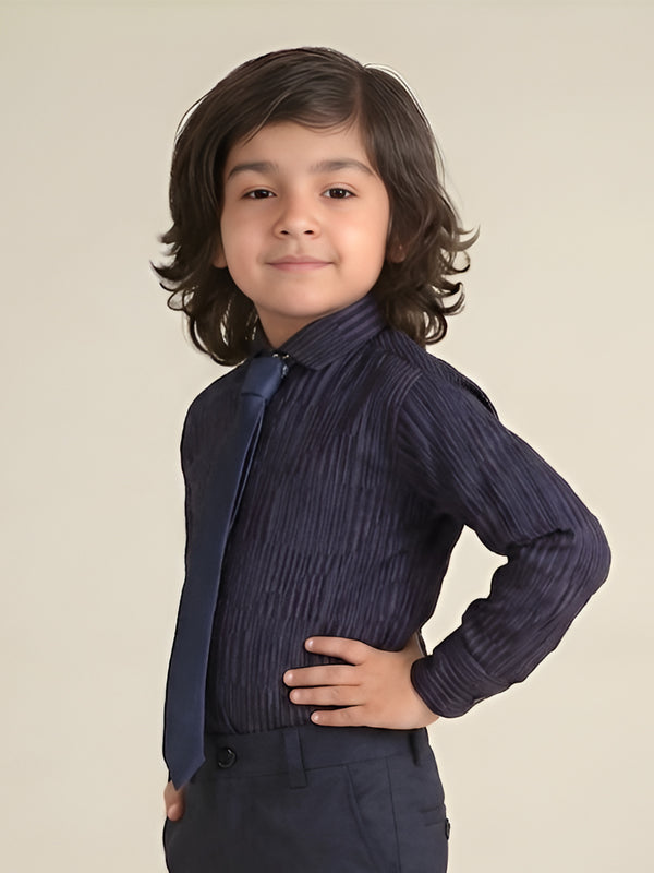 Polka Tots Full Sleeves Shirt - Blue