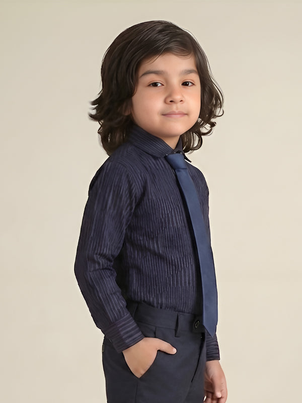 Polka Tots Full Sleeves Shirt - Blue