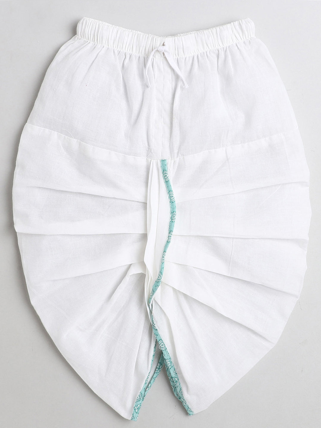 Polka Tots Dhoti Kurta Set for Boys 100% Super Soft Cotton Traditional Ethnic Wear For Kids - Blue