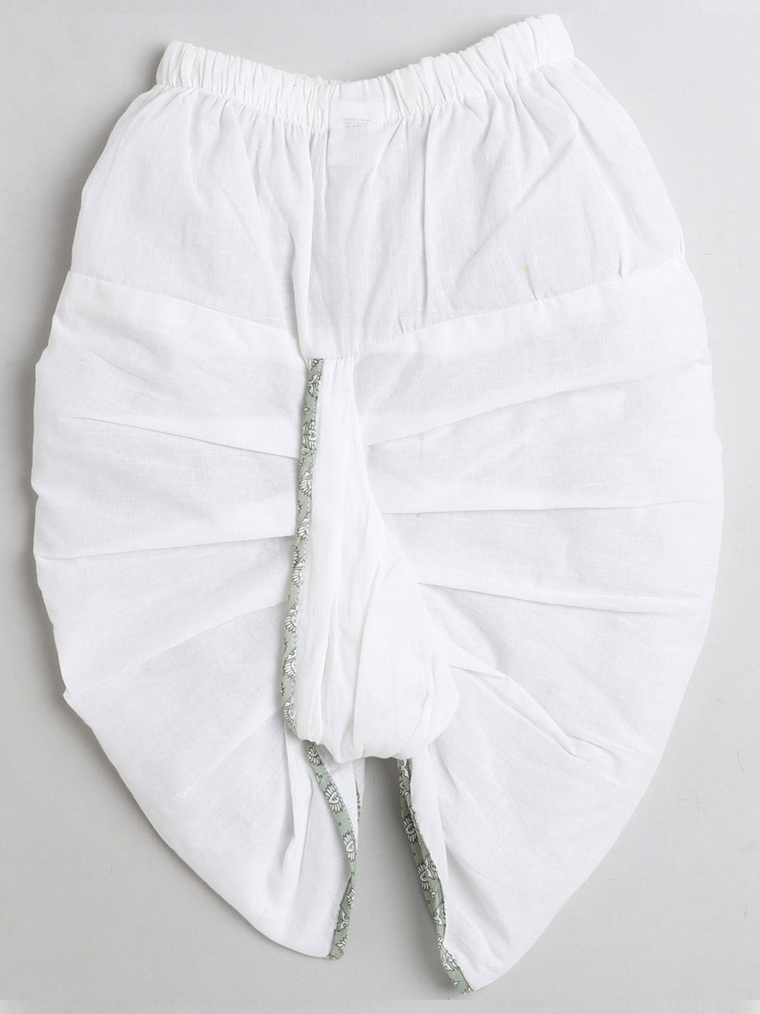 Polka Tots Dhoti Kurta Set for Boys 100% Super Soft Cotton Traditional Ethnic Wear For Kids - Green