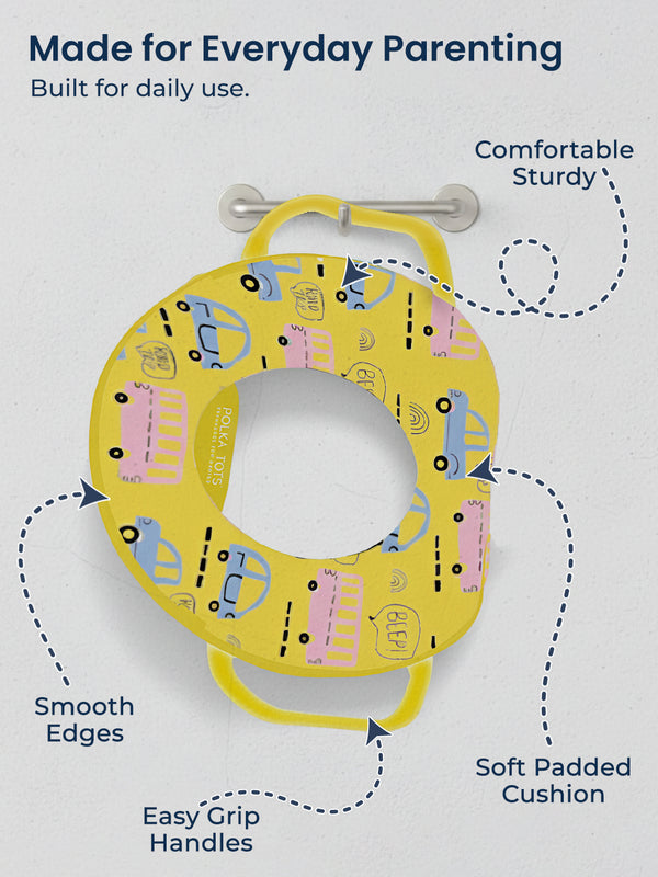 Polka Tots Hop Pop Potty Seat for 9+ Months (Yellow)