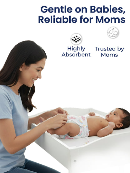 Polka Tots Newborn Pack of 5 100% Soft Muslin Cotton Nappy/Langot Set