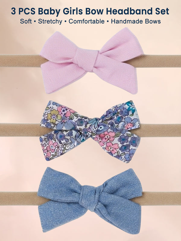 Pack of 3 Bow Headbands Set