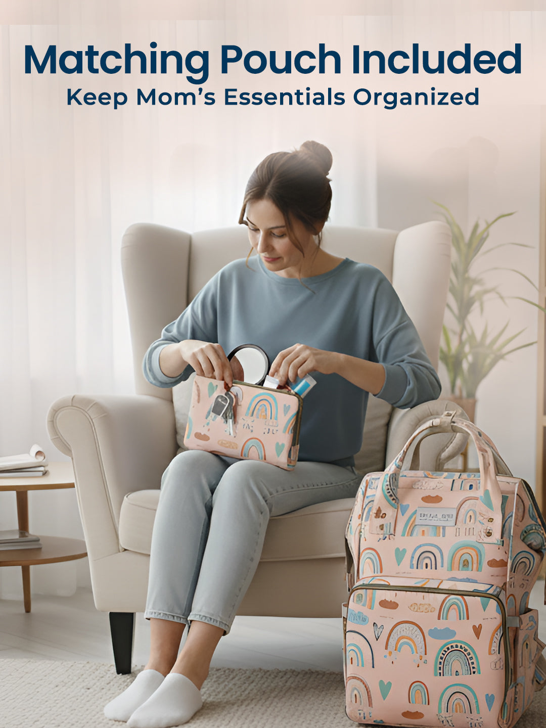 diaper bag with pouch