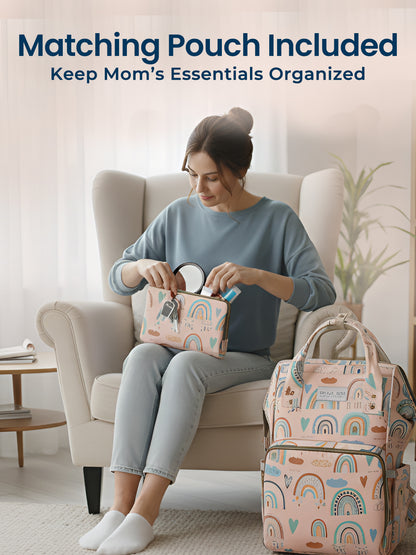 diaper bag with pouch