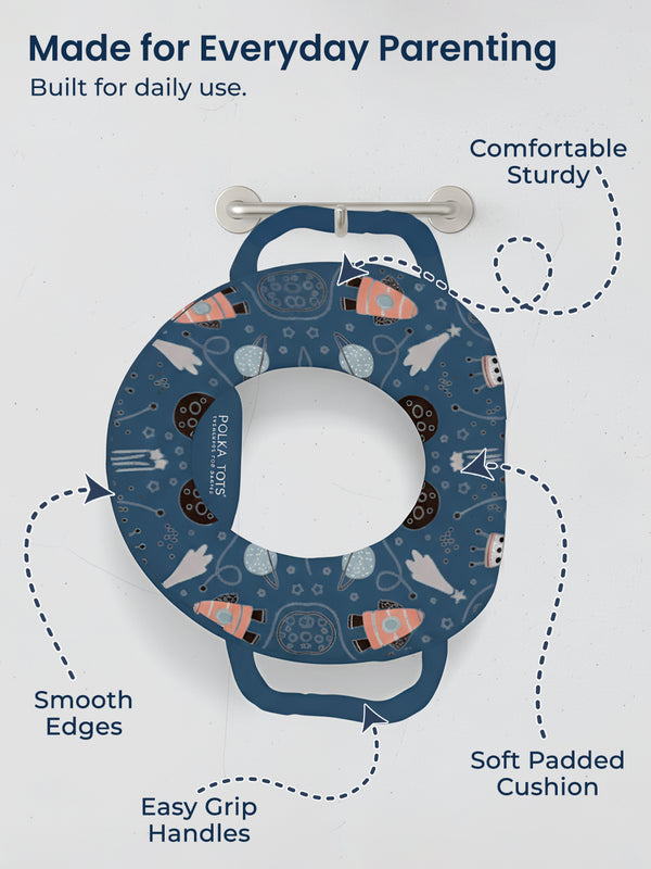Polka Tots Hop Pop Potty Seat for 9+ Months (Blue)