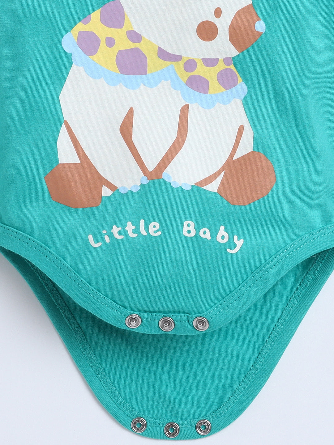 Polka Tots Pack of 3 Soft Cotton Ruffle Half Sleeves Baby Onesies – Quote Prints (Multicolor)