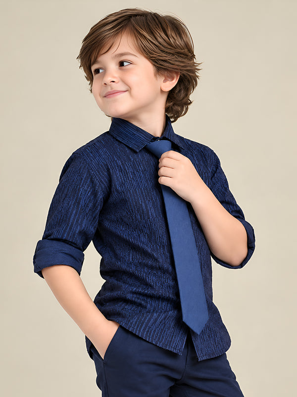 Polka Tots Full Sleeves Shirt - Blue