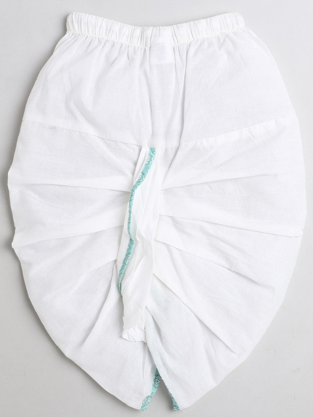 Polka Tots Dhoti Kurta Set for Boys 100% Super Soft Cotton Traditional Ethnic Wear For Kids - Blue