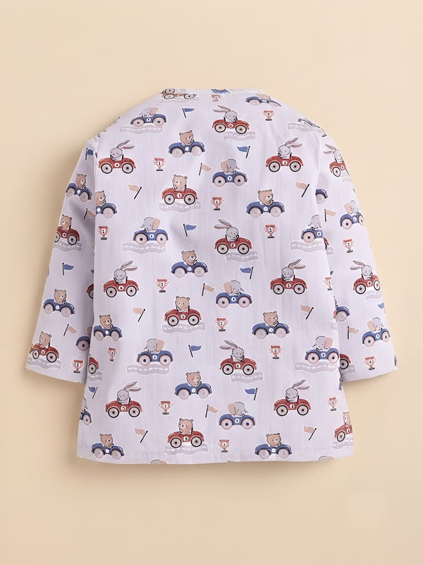 Polka Tots  Little Champions Club print Night wear Kurta Pajama
