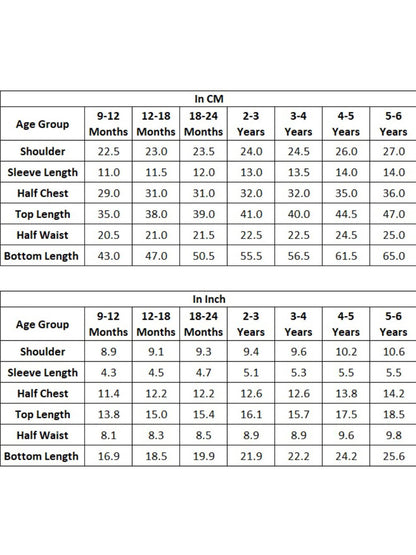 Polka Tots Full sleeves Lemon print Night Suit - Multicolor