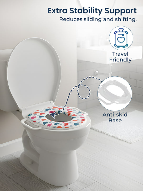 Polka Tots Hop Pop Potty Seat for 9+ Months (White)