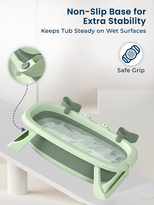 Polka Tots Splish Splash Foldable Bath tub - Green