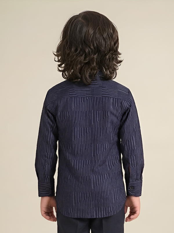 Polka Tots Full Sleeves Shirt - Blue