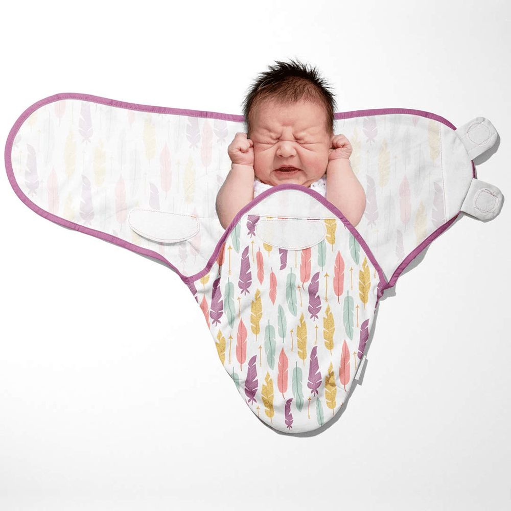 Muslin Cotton Swaddle Wrap Sleeping Bag (Leaf)