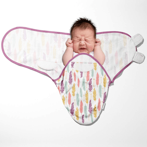 Muslin Cotton Swaddle Wrap Sleeping Bag (Leaf)