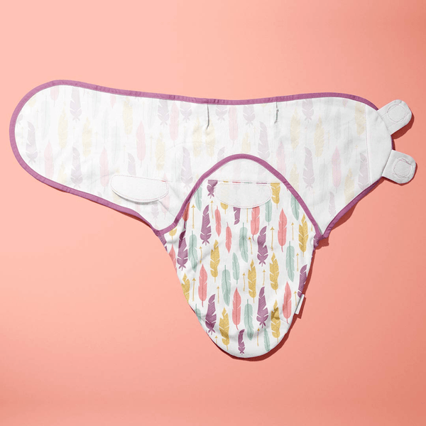Muslin Cotton Swaddle Wrap Sleeping Bag (Leaf)