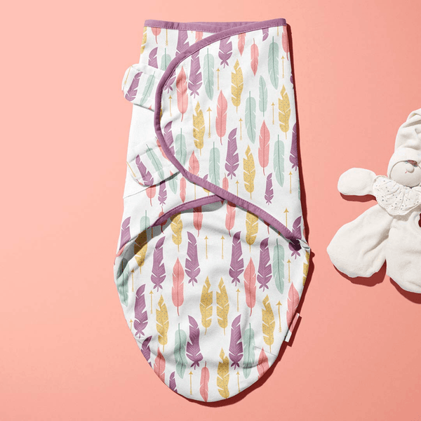 Muslin Cotton Swaddle Wrap Sleeping Bag (Leaf)