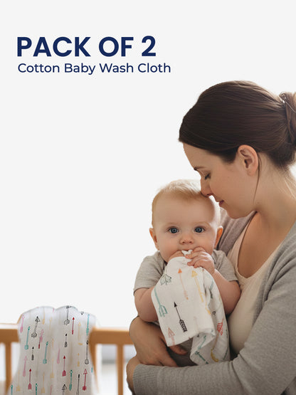 Polka Tots Newborn Pack of 6 100% Soft Double-Layer Muslin Cotton Essentials Gift Box – Cupid Print