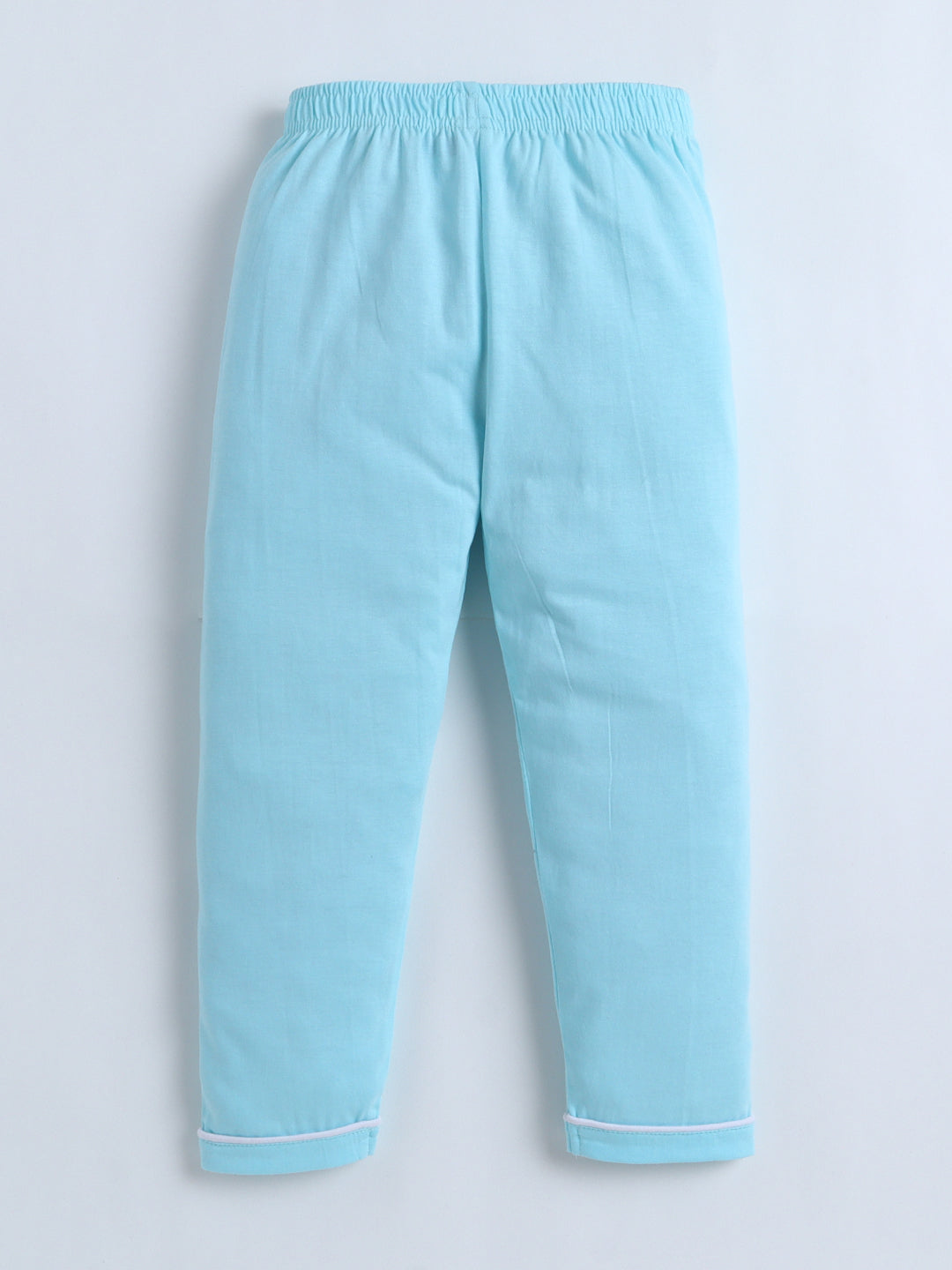 Light blue pants on a light gray background