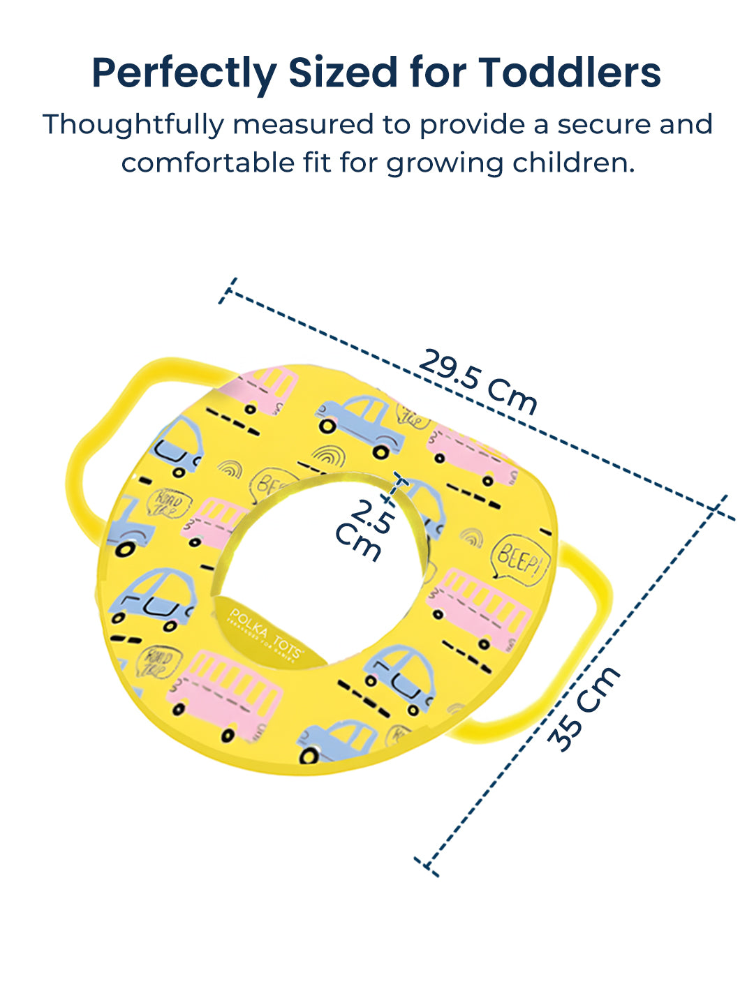 Polka Tots Hop Pop Potty Seat for 9+ Months (Yellow)