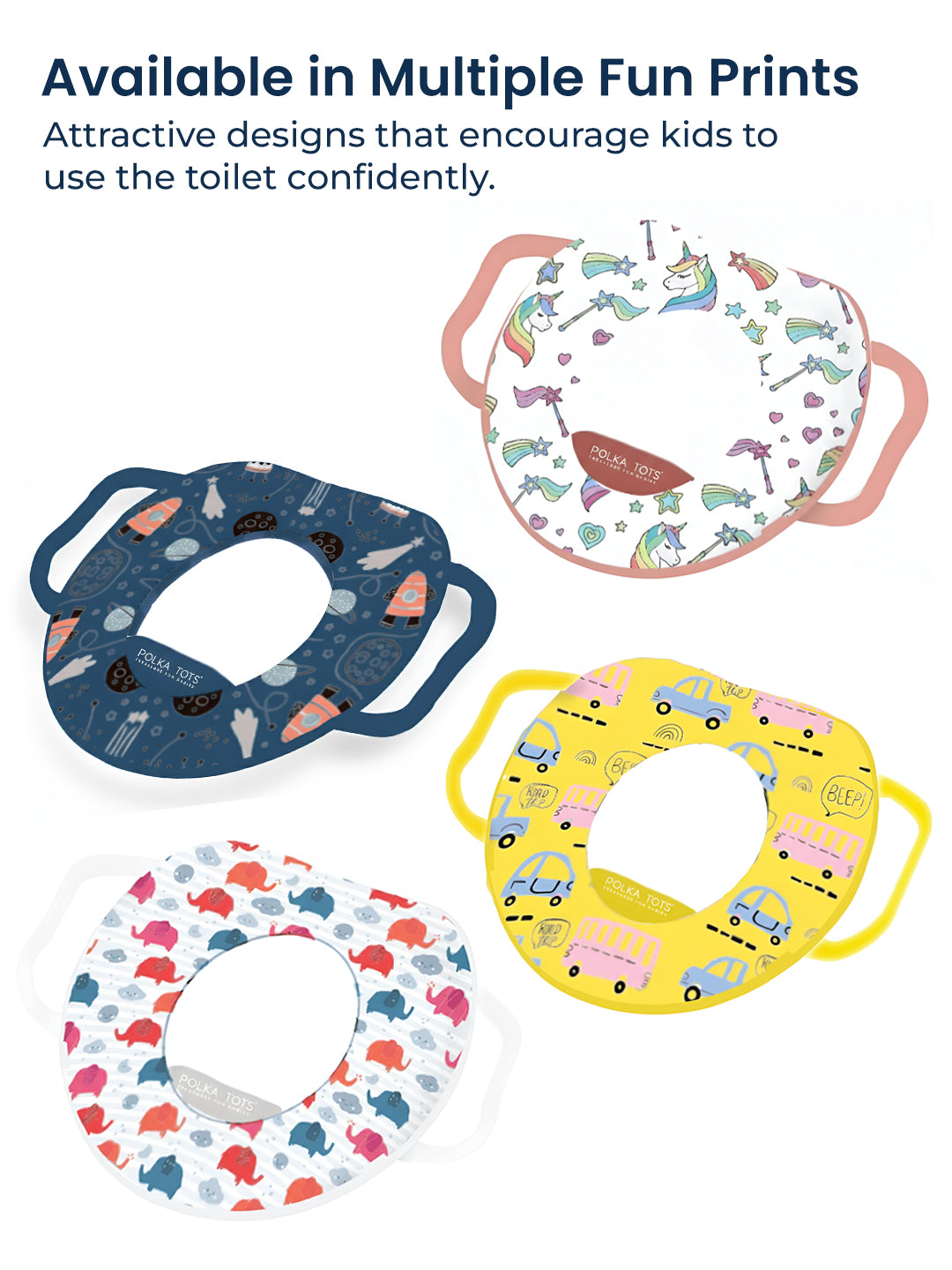 Polka Tots Hop Pop Potty Seat for 9+ Months (Pink)