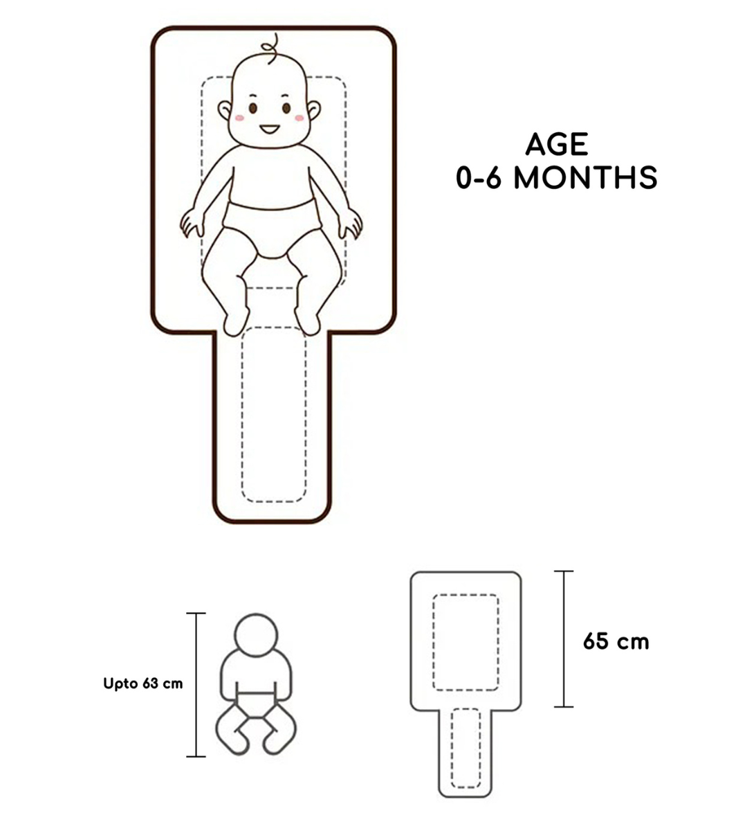 Polka Tots Baby Sleeping Nest Cotton Carry Pod Bedding for Newborn Sleeping Bag with a Bow -Unicorn print White