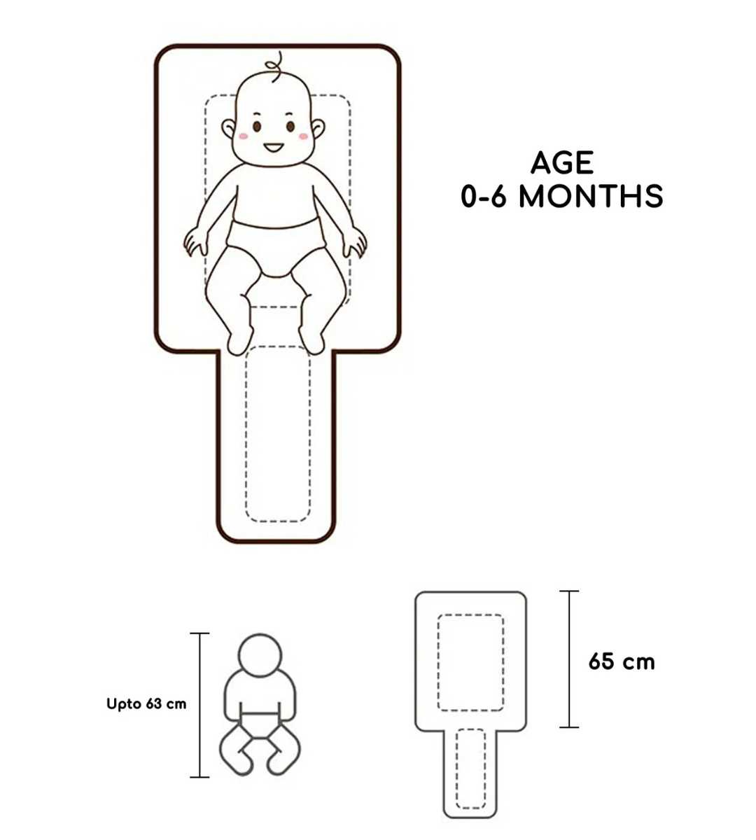 Polka Tots Baby Sleeping Nest Cotton Carry Pod Bedding for Newborn Sleeping Bag with a Bow -Elephant print Blue