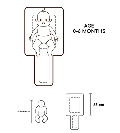 Polka Tots Baby Sleeping Nest Cotton Carry Pod Bedding for Newborn Sleeping Bag with a Bow -Elephant print Blue