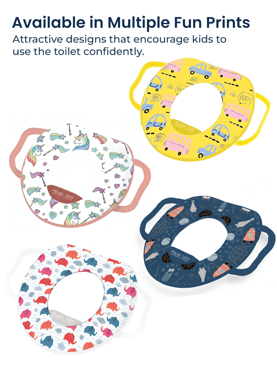 Polka Tots Hop Pop Potty Seat for 9+ Months (Yellow)