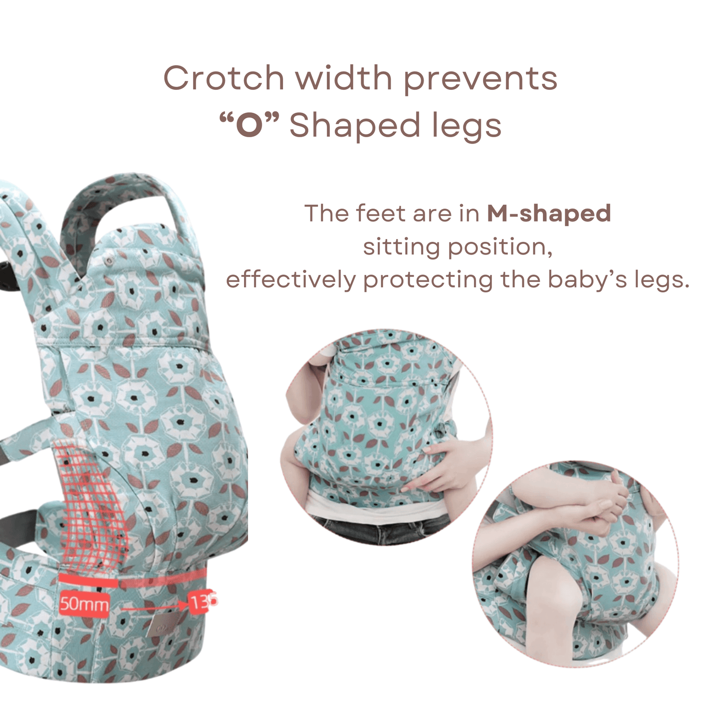 Baby carrier m shape legs sales