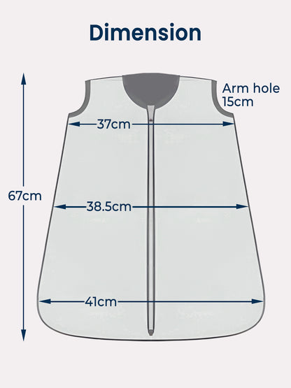 Polka Tots 100% Soft Cotton Jungle Print Sleeping Bag with Cap - Multicolor