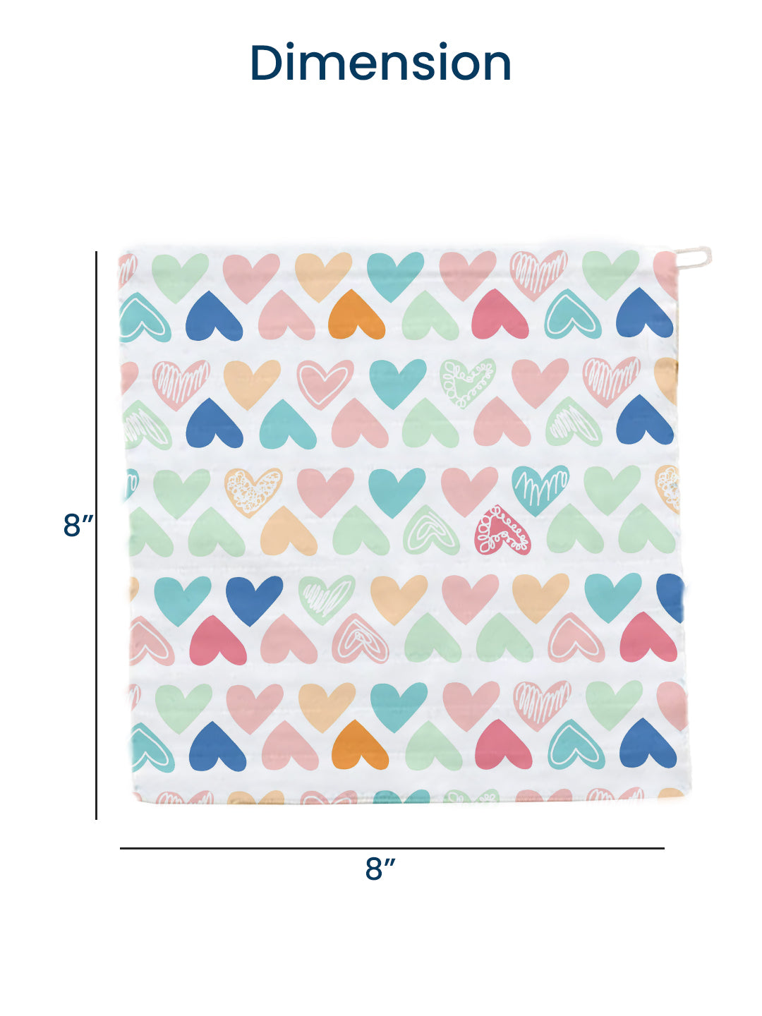 Polka Tots Newborn Pack of 5 100% Soft Muslin Cotton Washcloth Set