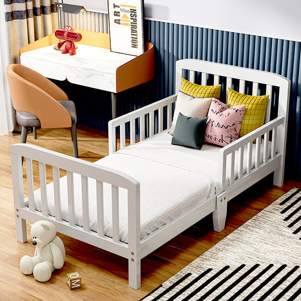 Polka Tots SideSnug Toddler Baby Bed - White