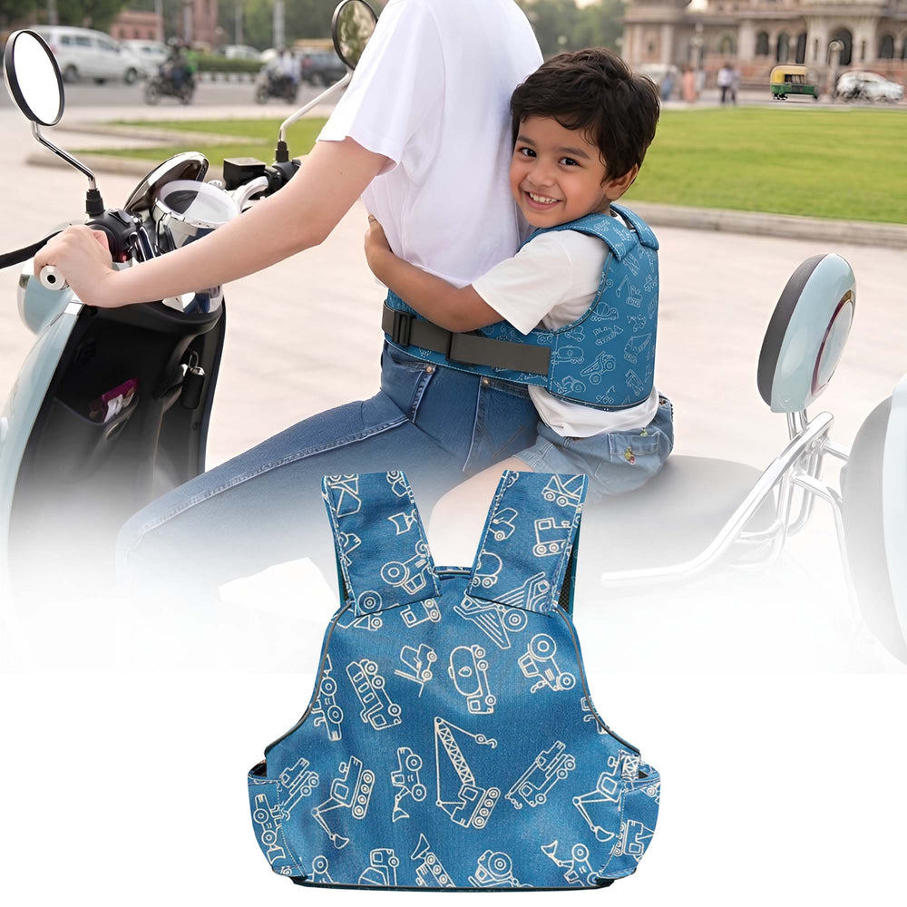 Baby Safety Travel Belt, Two Wheeler Baby Carrier for Kids (car)