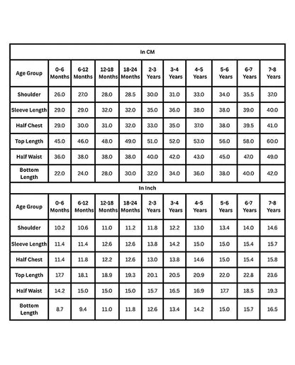 Polka Tots Full Sleeves Pathani Set - Brown