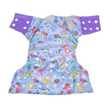 Polka Tots Reusable Cloth Diaper Buy Online Waterproof Adjustable Baby Diaper - Violet