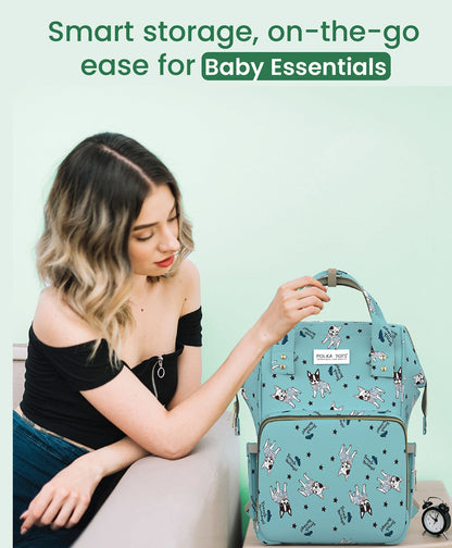 Premium 17+ Pockets Multifunctional Diaper Bag with Changing Mat – Bulldog