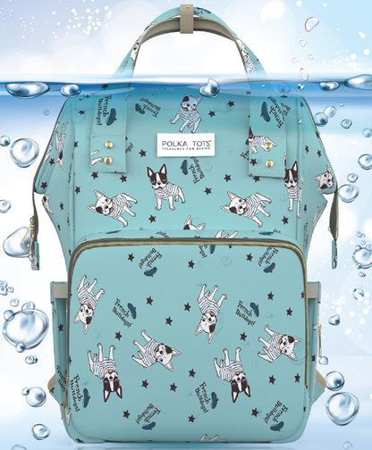 Premium 17+ Pockets Multifunctional Diaper Bag with Changing Mat – Bulldog