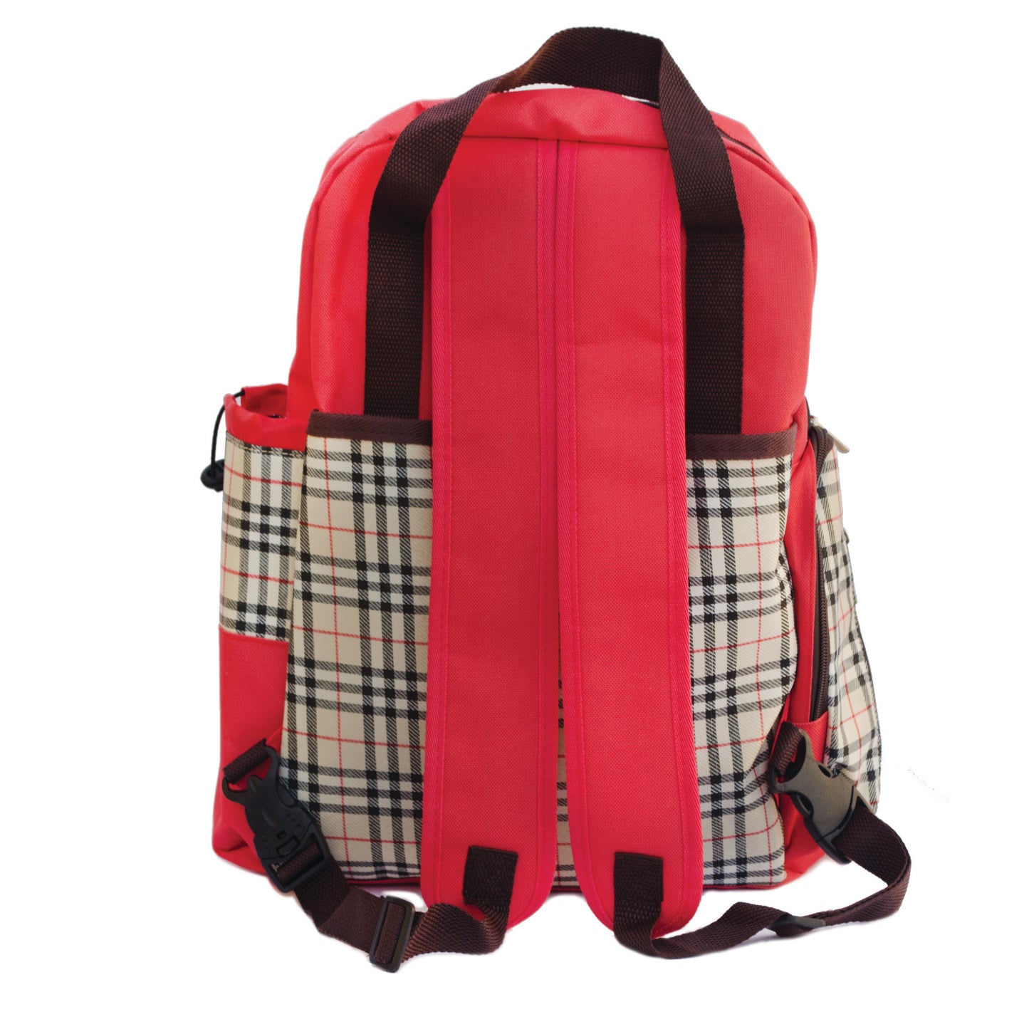 Classic 3 Way Carry Mom Bag-Red