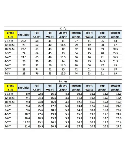 Polka Tots Half sleeves Rainbow Stripes print Night Suit - Multicolor