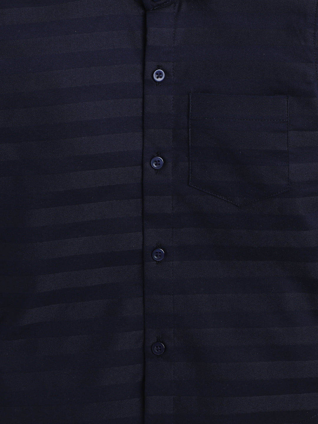 Polka Tots Full Sleeves Cotton Shirt with Bow Tie - Navy