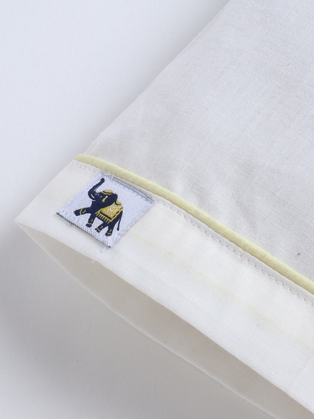 Polka Tots Full-Sleeves Bear Patch Pocket Pleated Jhabla & Pant Set – Yellow
