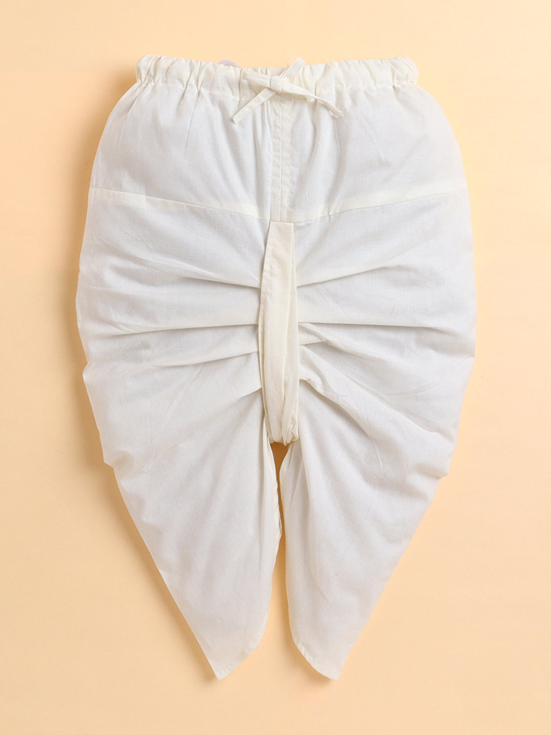 Polka Tots Cotton Full Sleeve Elephant Print Angrakha Top With Dhoti - Pink