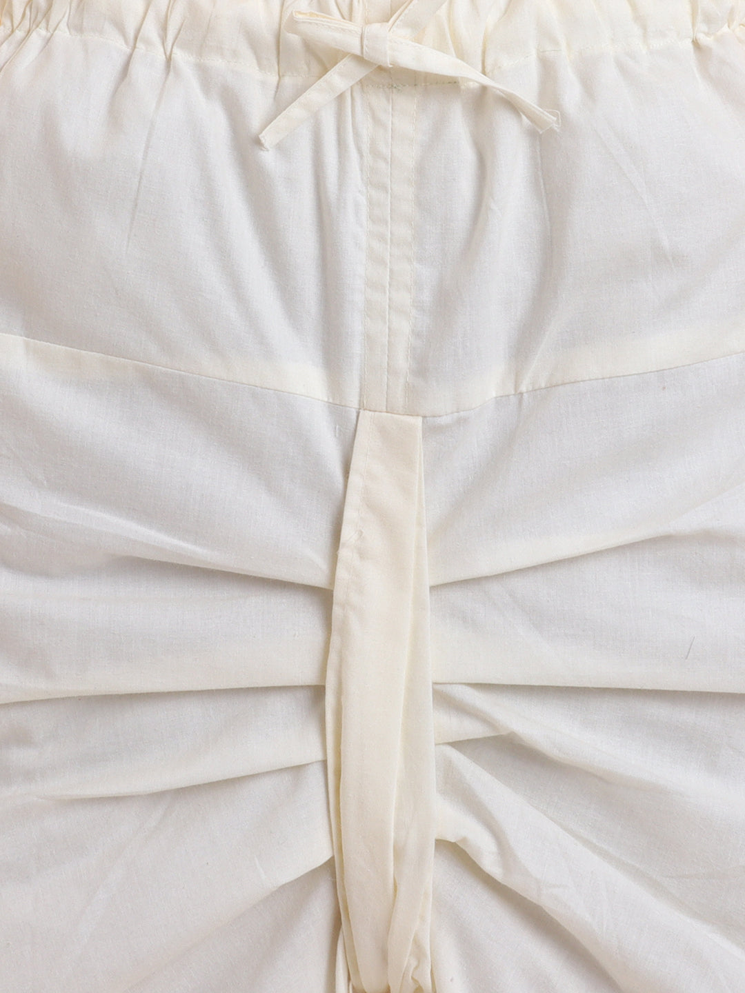 Polka Tots Cotton Full Sleeve Elephant Tree Print Angrakha Top With Dhoti - Pink