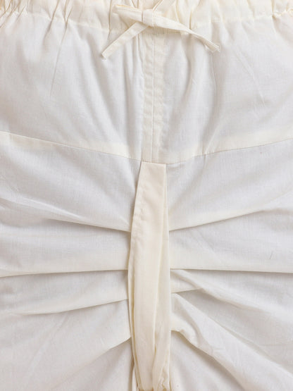 Polka Tots Cotton Full Sleeve Elephant Tree Print Angrakha Top With Dhoti - Pink