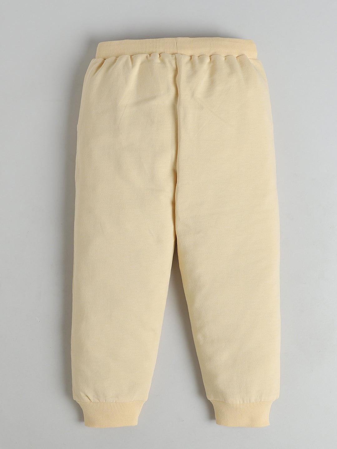 Polka Tots Full Sleeve Sunshine & Rainbow Embroidered Sweatshirt & Co-ord Jogger Set – Cream