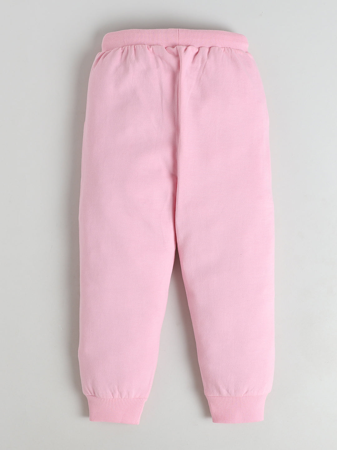 Polka Tots Full sleeve 'You've Got This' Hooded Sweatshirt & Co-ord Jogger Set - Pink & Blue