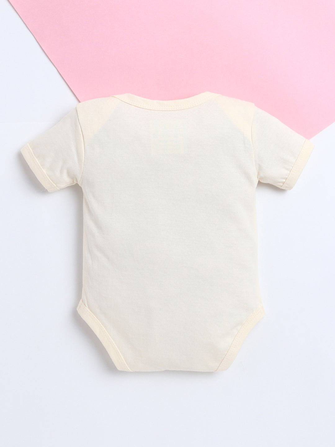 Polka Tots Baby Onesie Newborn Outfit Set – Soft Cotton Pear Print Half Sleeves Onesie with Leggings (Yellow & Blue)