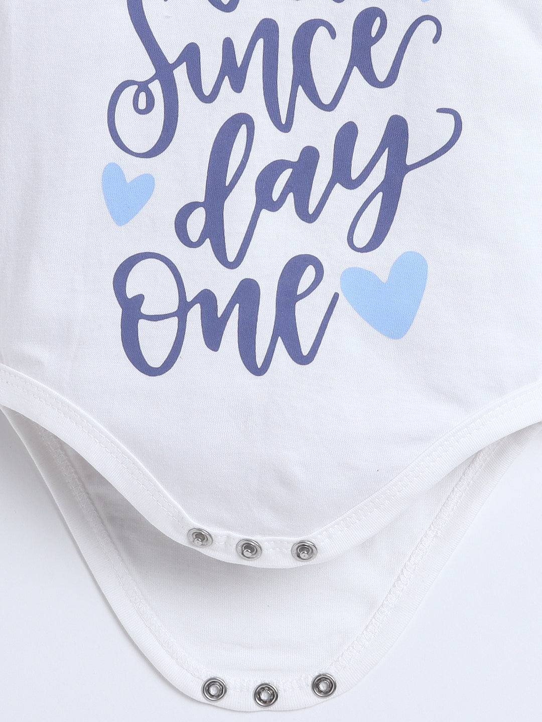 Polka Tots Pack of 3 Soft Cotton Ruffle Full Sleeves Baby Onesies – Quote Prints (Multicolor)